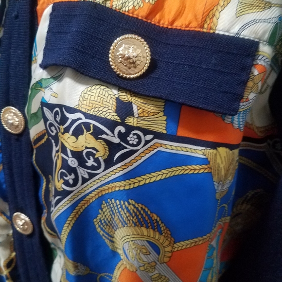 Vintage Worldly Things Cardigan with Fun Print - Picture 3 of 7